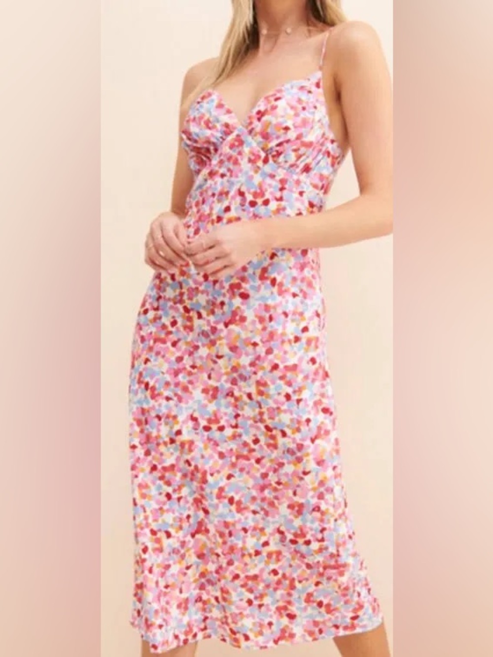 C/MEO Collective Multicolor Floral Slip Dress